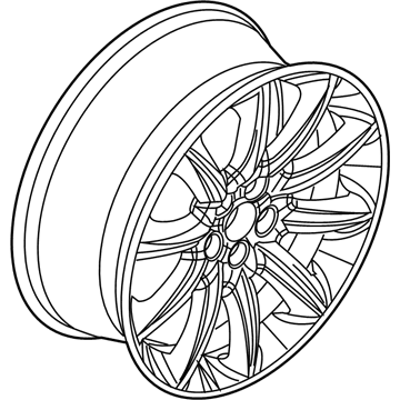 2017 Lincoln MKT Spare Wheel - DE9Z-1007-C