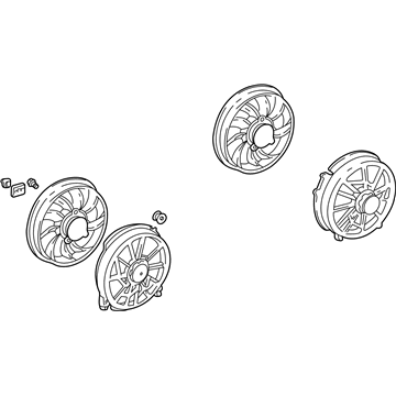 Mercury 5F1Z-8C607-B Fan Assembly