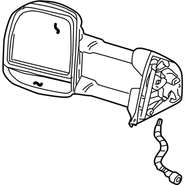 Ford 5C3Z-17683-EAA Mirror Assembly, Outer Driver Side