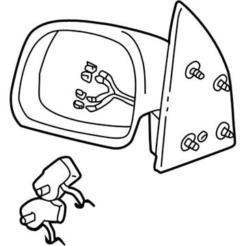 Ford F81Z-17682-AAA Mirror, Front Passenger Side