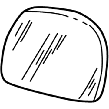 Ford F81Z-17K707-AA Mirror Glass, Passenger Side