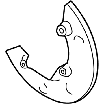 Ford AG1Z-2K005-A Splash Shield, Front Driver Side