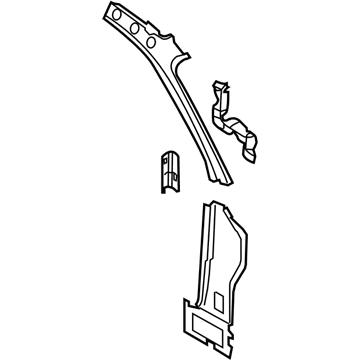 Ford 8S4Z-5402038-A Hinge Pillar Reinforcement