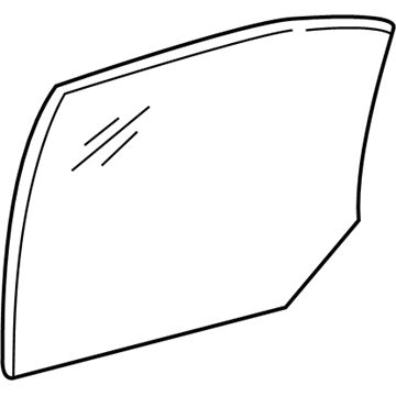 Ford XW1Z-5425712-AA Door Glass, Rear Passenger Side