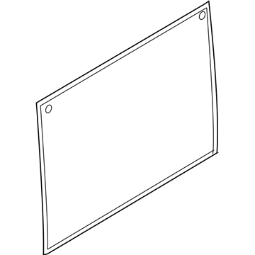 Ford HK4Z-6129710-C Door Glass, Gray Tint/Green, Passenger Side