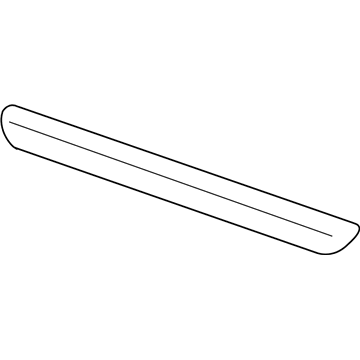 Ford 7L2Z-7810176-A Rocker Molding, Black, Passenger Side