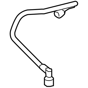 Ford Police Responder Hybrid Crankcase Breather Hose - DS7Z-6758-J
