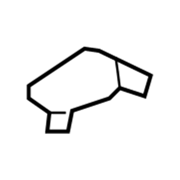 Ford 7T4Z-7804132-AA Retainer, Black/Graystone