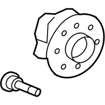 Ford 7T4Z-1104-C Hub & Bearing, Rear