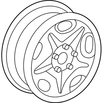 Mercury Spare Wheel - 6F2Z-1007-L