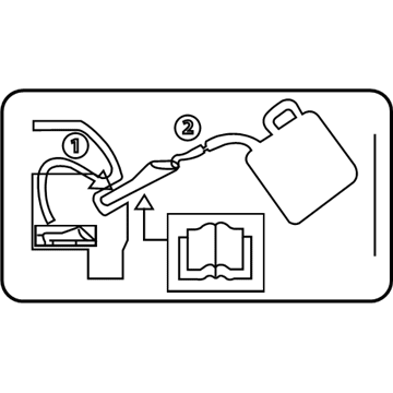 Mercury AU5Z-9A095-D Fuel Label