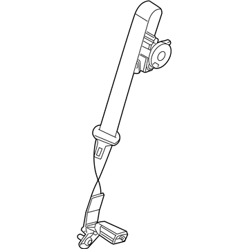 Ford 8F9Z-74600A38-AB Lap & Shoulder Belt, Camel, Center