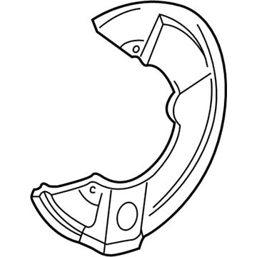Mercury Brake Backing Plate - 3F2Z-2K004-AA