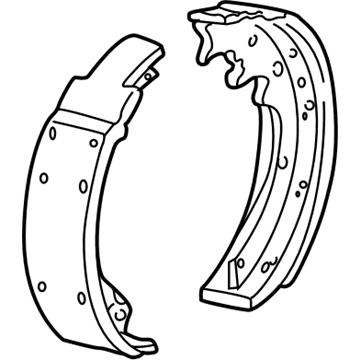 Ford 1L5Z-2200-AA Brake Shoes, Rear