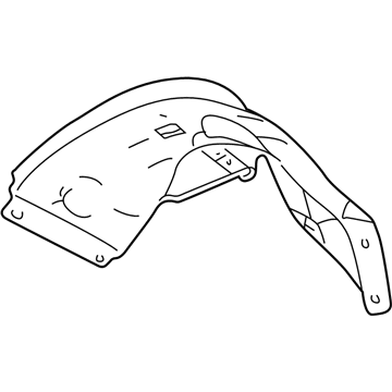 Ford 5C5Z-16054-AA Fender Liner, Front Passenger Side