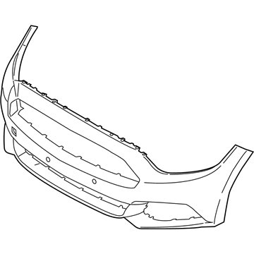 Ford FR3Z-17D957-AAPTM Bumper Cover, Front
