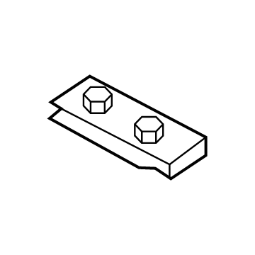 Lincoln -W718835-S439 Trailer Hitch Nut Plate