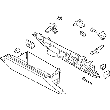 2022 Ford Mustang Glove Box - KR3Z-63060T10-BD