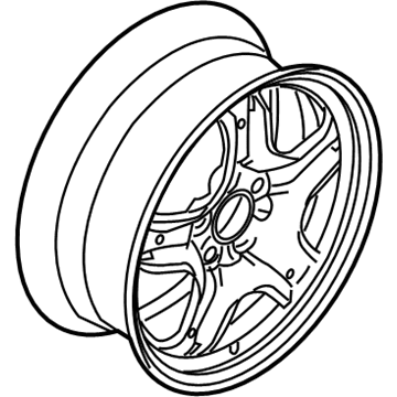 Mercury AE5Z-1015-A Wheel, Steel