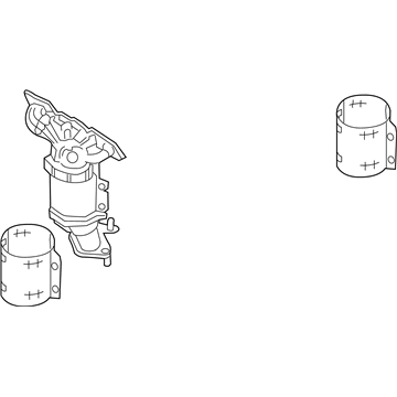 Ford DA8Z-5G232-C Catalytic Converter, Front Driver Side