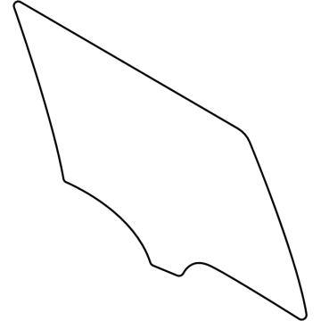 Ford NZ6Z-6025712-A Door Glass, Rear Passenger Side