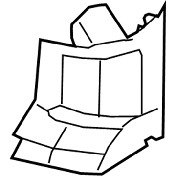 Ford DT1Z-1731010-CA Upper Trim, Rear Passenger Side