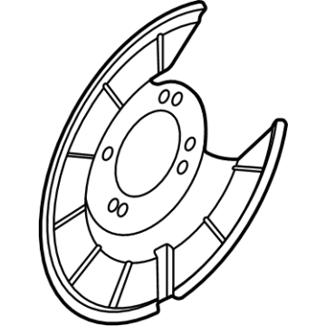 Ford Maverick Brake Backing Plate - JX6Z-2C028-B