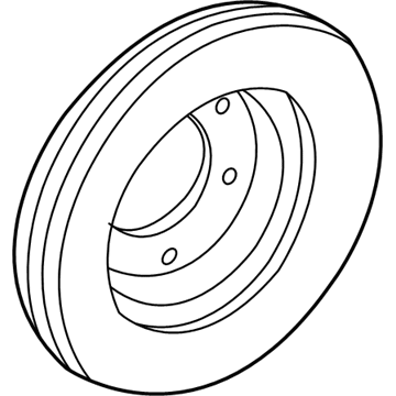 2004 Lincoln Aviator Brake Disc - 4U2Z-1V125-N