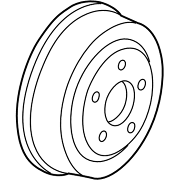 Ford YL3Z-1V126-C Brake Drum, Rear
