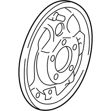 Ford F65Z-2212-AA Backing Plate, Rear Driver Side