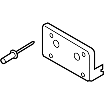 Ford HP5Z-17A385-AA License Bracket, Front