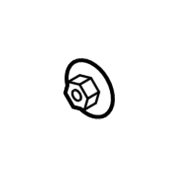 Ford -W704370-S300 Emblem Nut, Front