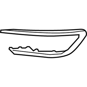 Ford HP5Z-15266-AA Trim Molding, Front Passenger Side