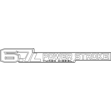 Ford F-250 Super Duty Emblem - PC3Z-9942528-B