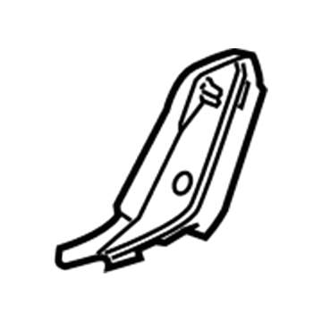 Ford 8A4Z-7467460-AH Latch Cover, Camel, Center Outer Passenger Side