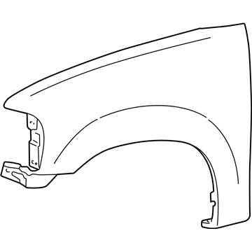 Ford EL1Z-16C076-A Fender Rear Bracket