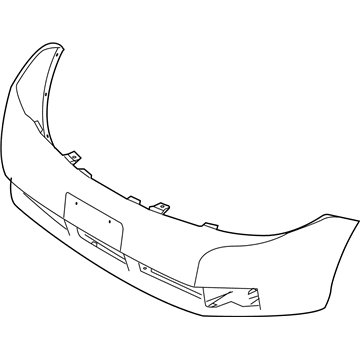 Ford Focus Bumper - 8S4Z-17D957-APTM