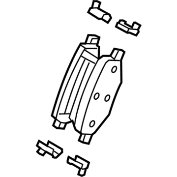 Ford FB5Z-2200-C Brake Pads, Rear