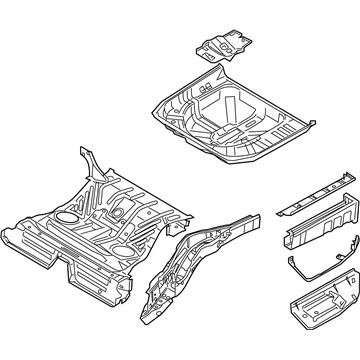 Mercury 8G1Z-5411215-BA Floor Pan Assembly