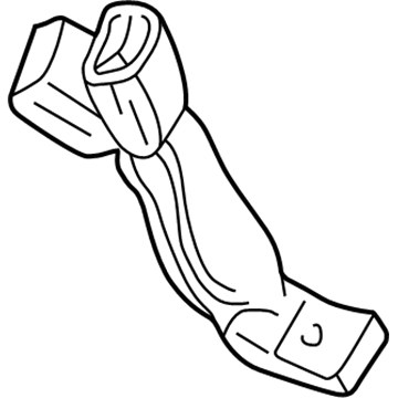 Ford 6G1Z-5460044-BA Buckle End, Rear