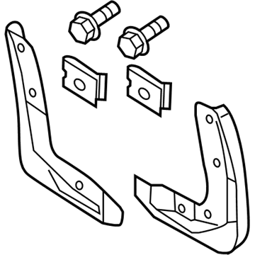 Ford GA1Z-16A550-AA Mud Guard, Front