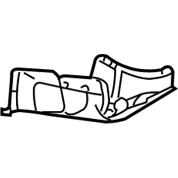 Ford YL8Z-5B062-AA Lower Reinforcement, Driver Side