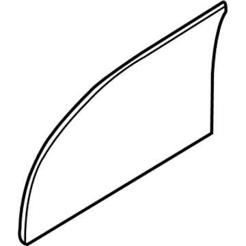 Ford YS4Z-5421410-BA Door Glass, Front Passenger Side