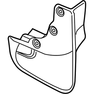 Ford FJ7Z-16A550-AB Mud Guard, Front