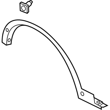 Ford EJ7Z-16268-AA Wheel Opening Molding, Passenger Side