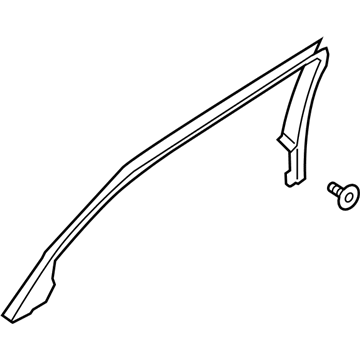 Ford Police Responder Hybrid Door Moldings - KS7Z-5425504-AA