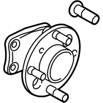 Ford DCPZ-1104-A Hub & Bearing Assembly, Rear