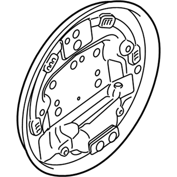 2013 Ford Fiesta Brake Backing Plate - 8V5Z-2212-B