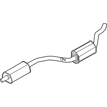 Ford C-Max Exhaust Pipe - DM5Z-5A212-B