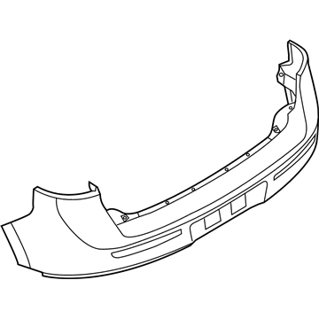 Ford BA1Z-17810-BPTM Bumper Cover, Rear